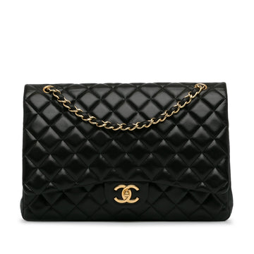 Chanel Maxi Classic Lambskin Double Flap (SHG-UilY6L)