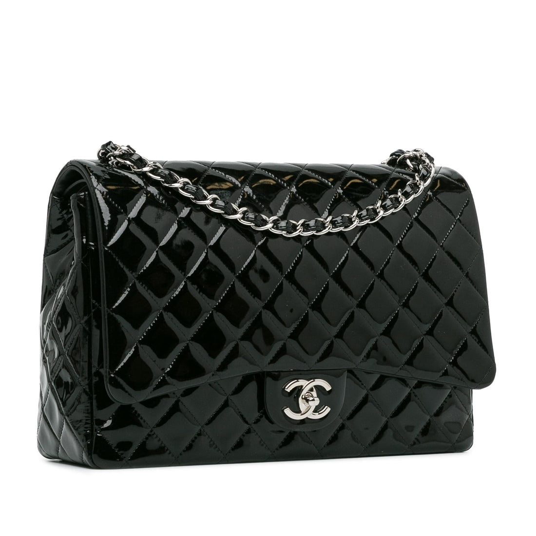 Pearl Street Bags Chanel Maxi Classic Patent Double Flap (SHG-WJjEtr)