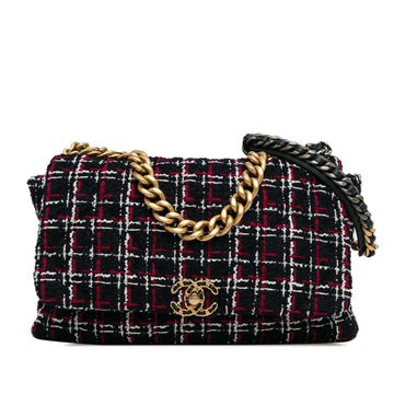Pearl Street Bags Chanel Maxi Tweed 19 Flap (SHG-KTxJdG)