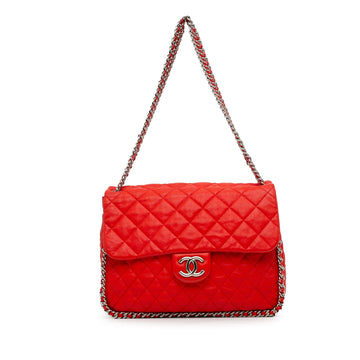 Pearl Street Bags Chanel Maxi Washed Lambskin Chain Around Flap (SHG-io9S1p)