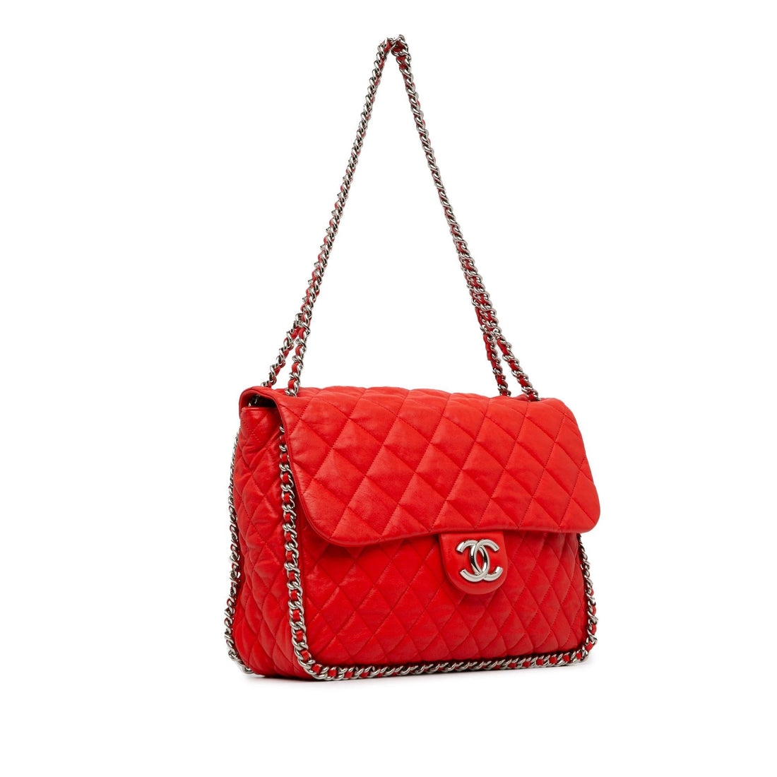 Pearl Street Bags Chanel Maxi Washed Lambskin Chain Around Flap (SHG-io9S1p)