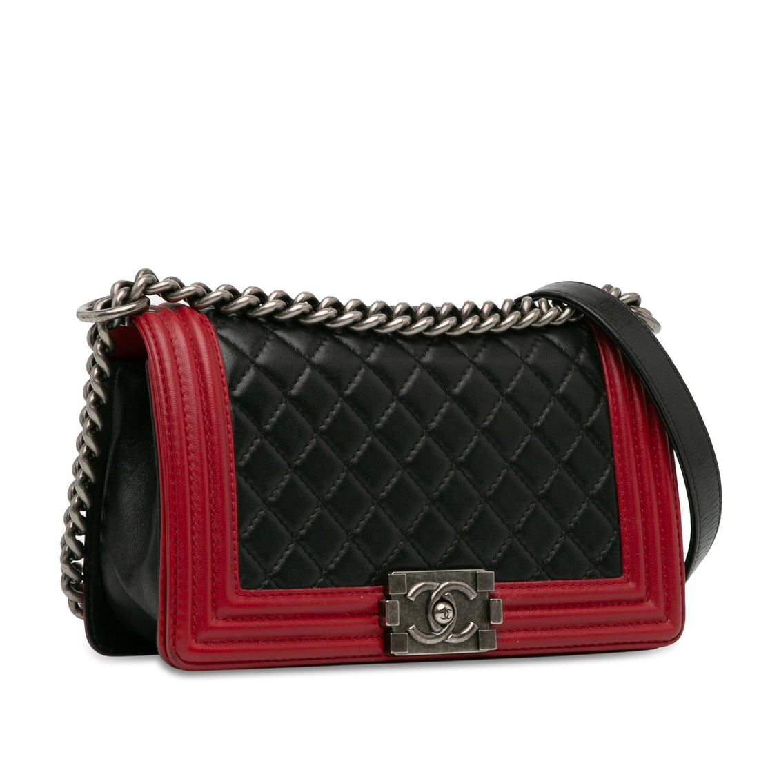 Pearl Street Bags Chanel Medium Bicolor Lambskin Boy Flap (SHG-Qk8sN1)