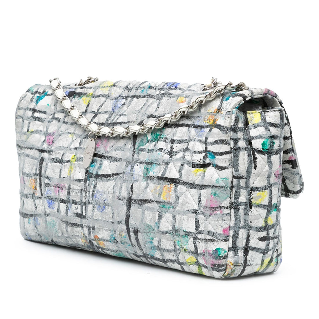 Chanel Medium Calfskin Hand Painted Graffiti Flap (SHG-QulJLt)