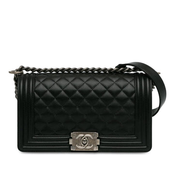 Pearl Street Bags Chanel Medium Caviar Boy Flap (SHG-lWJ9nz)