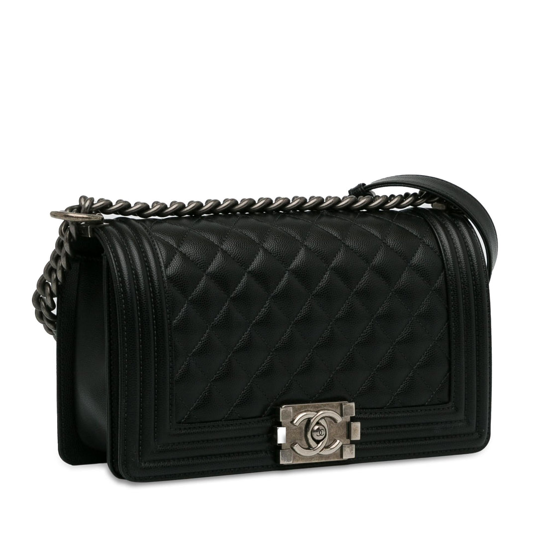 Pearl Street Bags Chanel Medium Caviar Boy Flap (SHG-lWJ9nz)