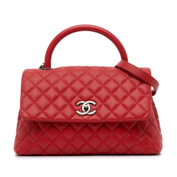 Pearl Street Bags Chanel Medium Caviar Coco Top Handle Bag (SHG-spt5wK)
