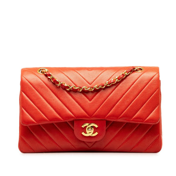 Pearl Street Bags Chanel Medium Chevron Lambskin Double Flap (SHG-8d3ILA)
