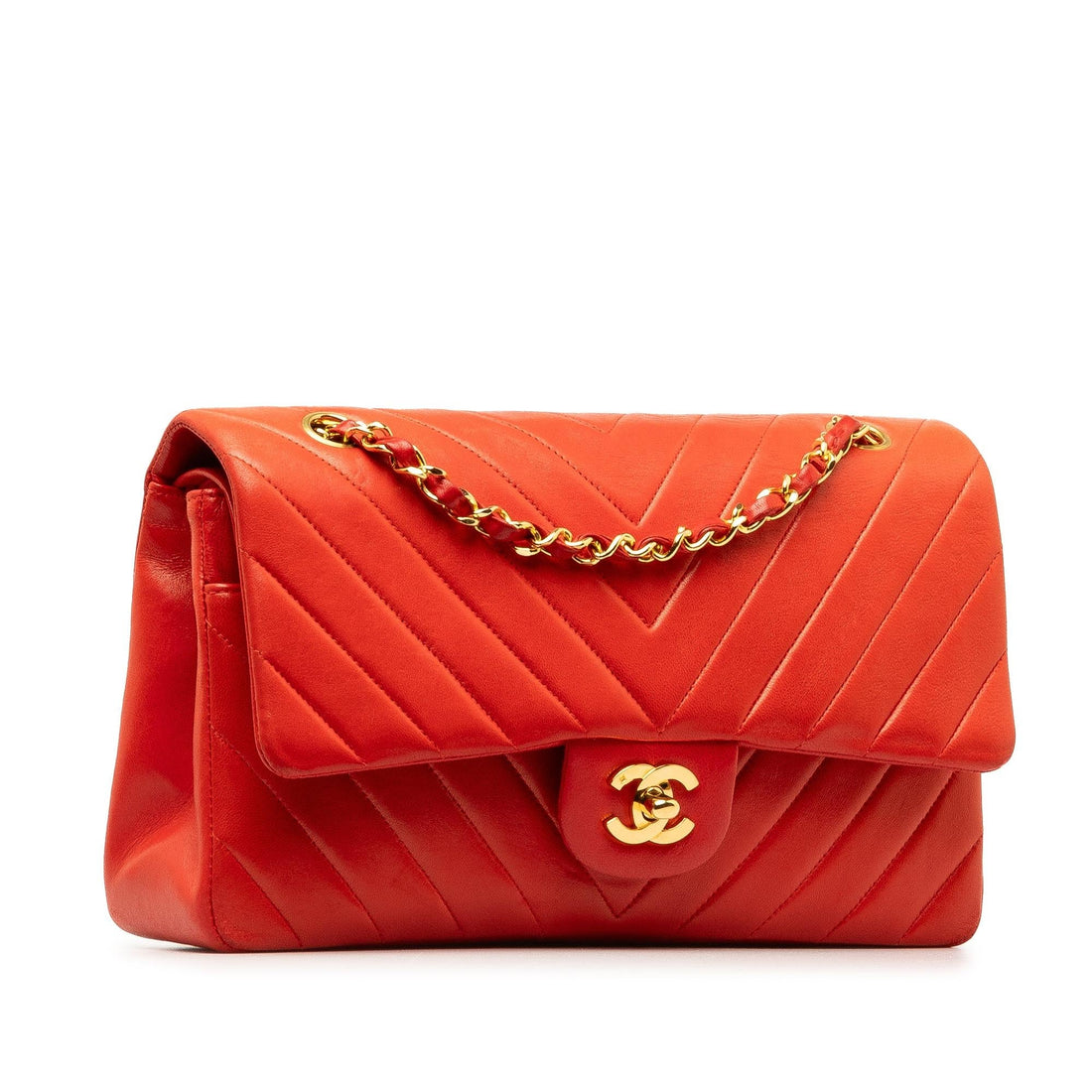 Pearl Street Bags Chanel Medium Chevron Lambskin Double Flap (SHG-8d3ILA)