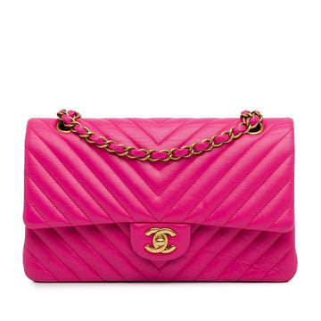 Pearl Street Bags Chanel Medium Chevron Lambskin Double Flap (SHG-472NmH)