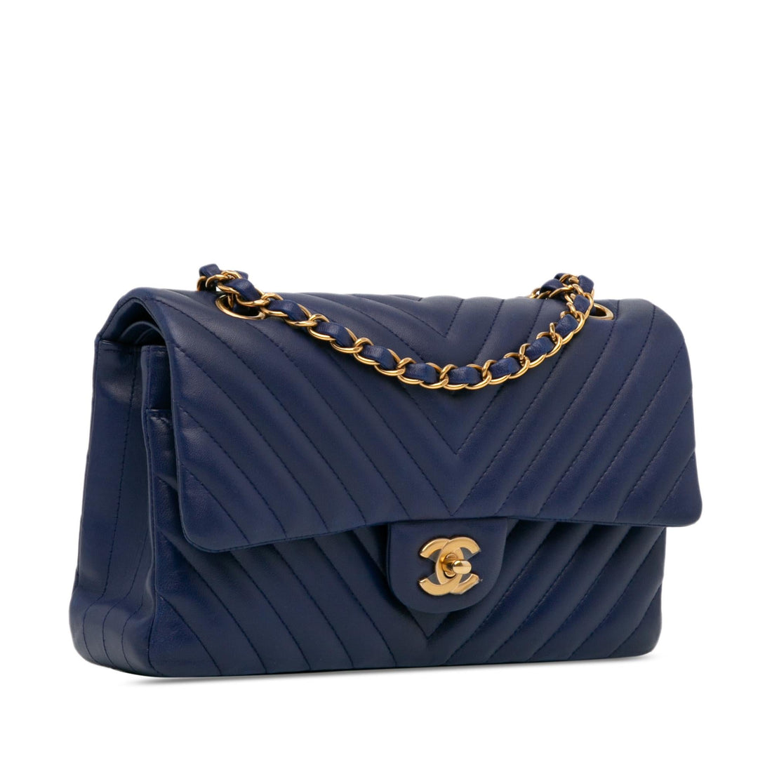 Pearl Street Bags Chanel Medium Classic Chevron Lambskin Double Flap (SHG-HArZHX)