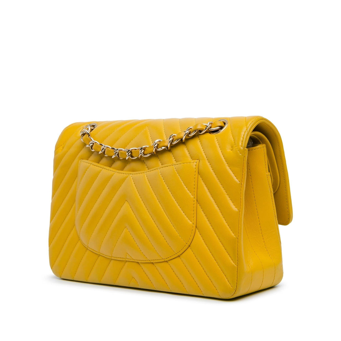 Top Quality Chanel Medium Classic Chevron Lambskin Double Flap (SHG-uFNRNJ)