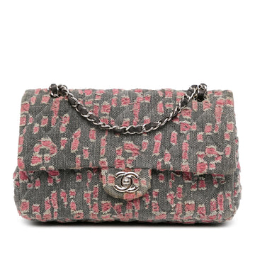 Top Quality Chanel Medium Classic Distressed Denim Double Flap (SHG-TlmQAu)