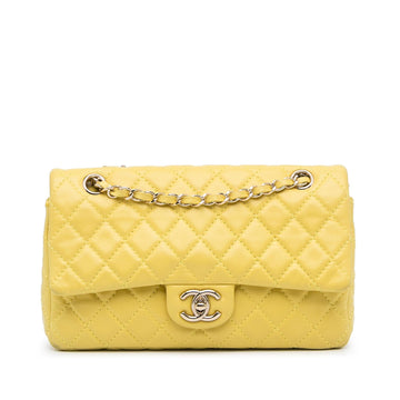 Chanel Medium Classic Double Stitch Calfskin Double Flap (SHG-0SsqmO)
