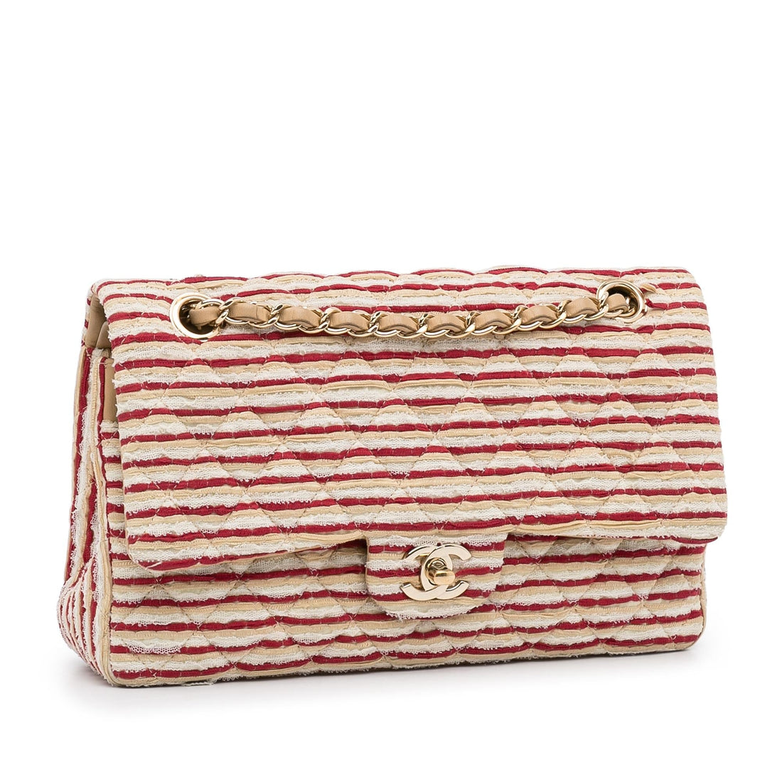 Chanel Medium Classic Jersey Coco Sailor Double Flap (SHG-aedLPv)
