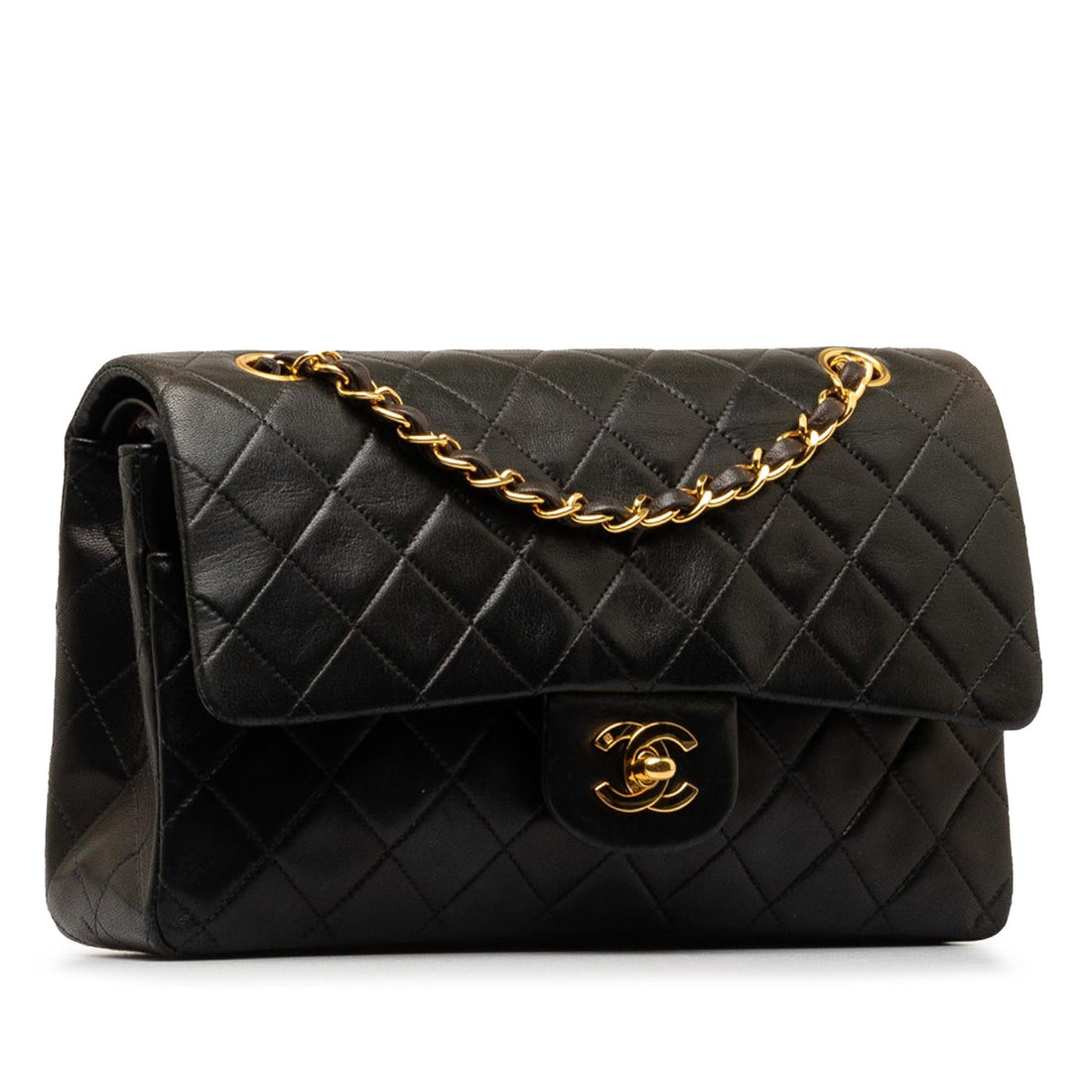 Pearl Street Bags Chanel Medium Classic Lambskin Double Flap (SHG-IHTqBT)