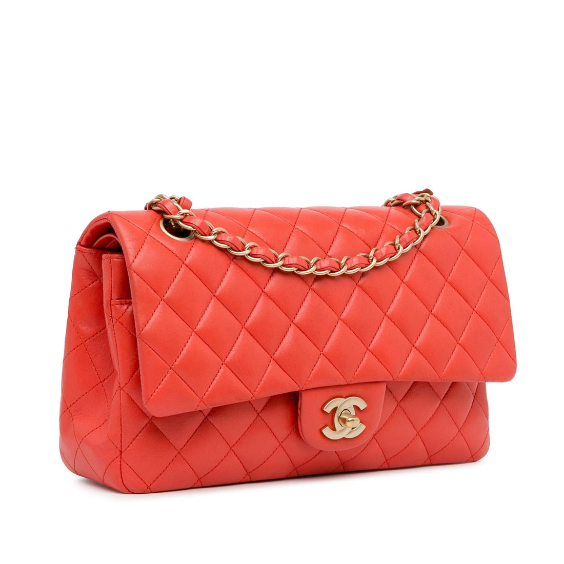 Pearl Street Bags Chanel Medium Classic Lambskin Double Flap (SHG-H1Kink)
