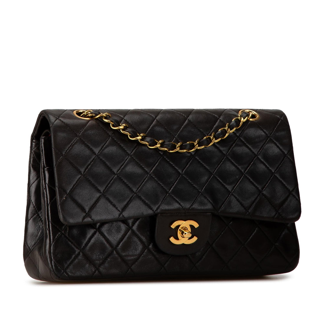 Top Quality Chanel Medium Classic Lambskin Double Flap (SHG-2BQWuZ)