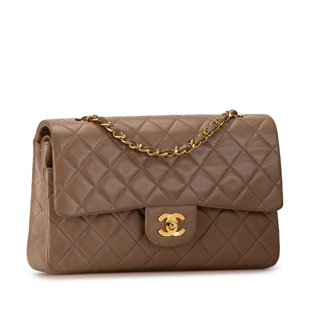 Chanel Medium Classic Lambskin Double Flap (SHG-oPVKa3)