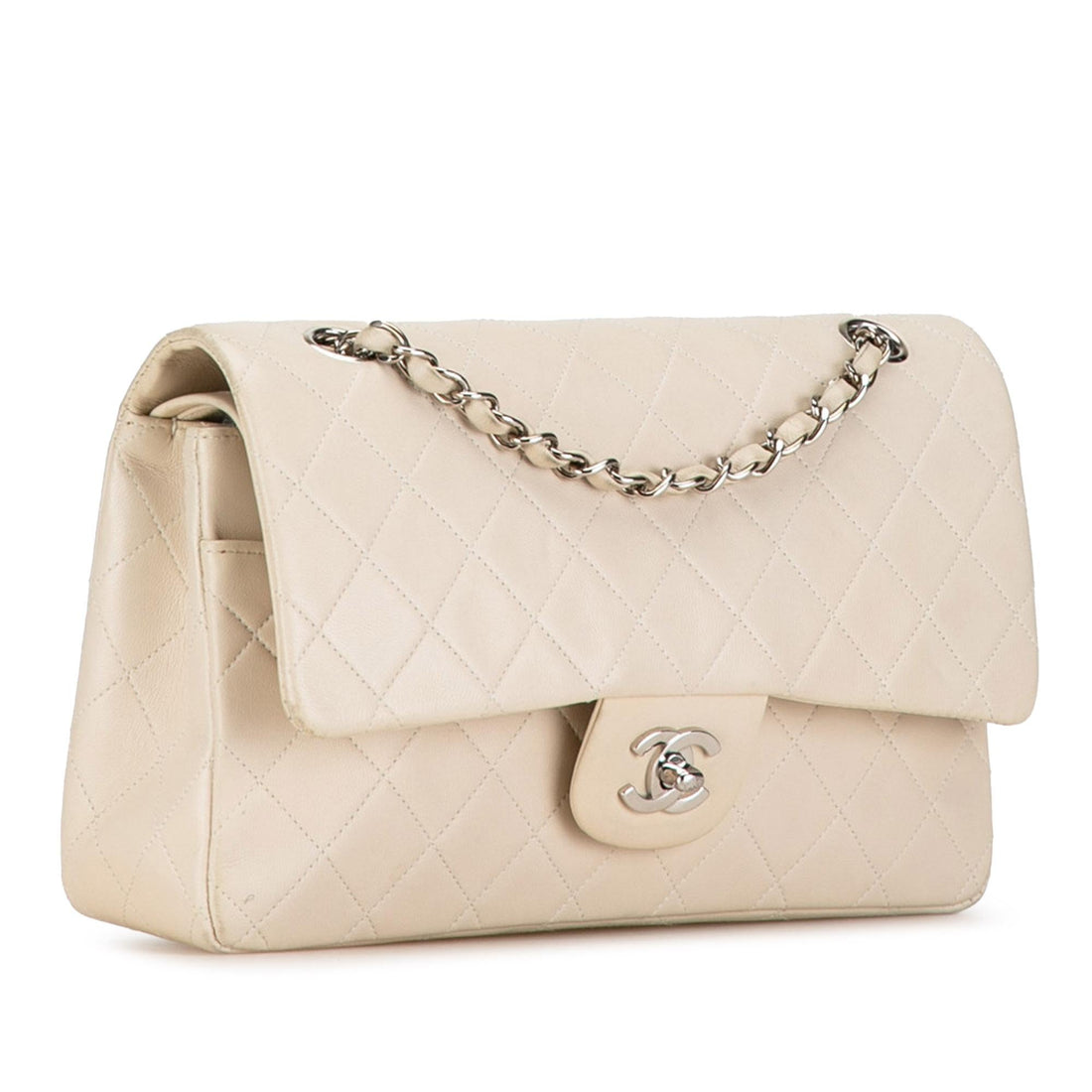 Chanel Medium Classic Lambskin Double Flap (SHG-co68b9)