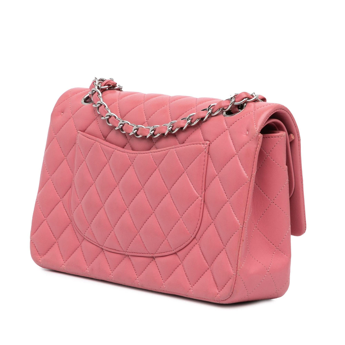 Chanel Medium Classic Lambskin Double Flap (SHG-lwJYDO)