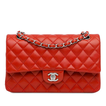 Chanel Medium Classic Lambskin Double Flap (SHG-hCviYB)
