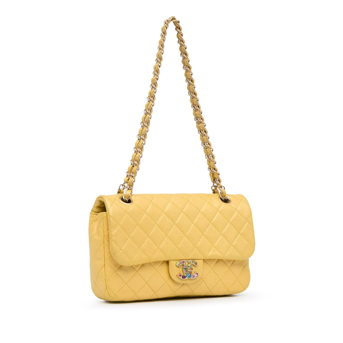 Pearl Street Bags Chanel Medium Classic Lambskin Precious Jewel Single Flap (SHG-lt3YtA)