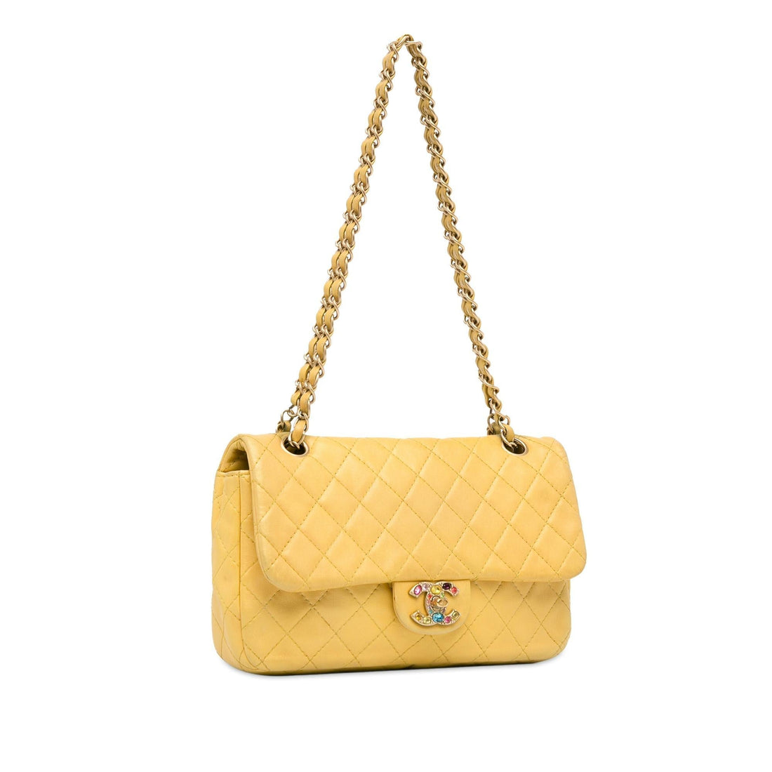 Pearl Street Bags Chanel Medium Classic Lambskin Precious Jewel Single Flap (SHG-XnMA6A)