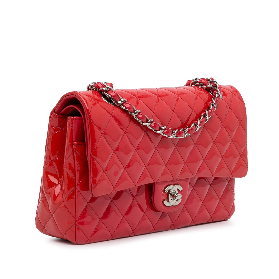 Pearl Street Bags Chanel Medium Classic Patent Double Flap (SHG-VkMy2C)