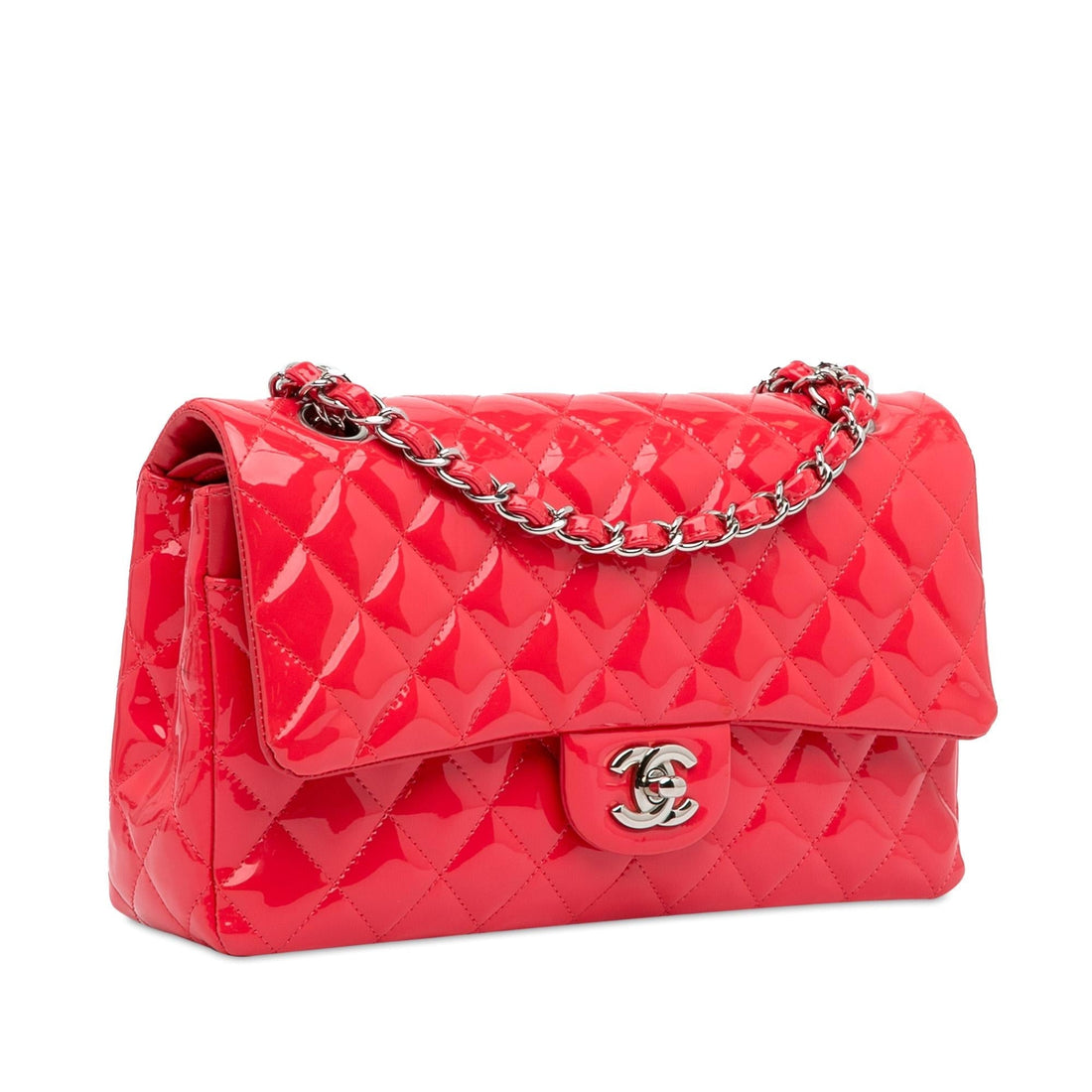 Pearl Street Bags Chanel Medium Classic Patent Double Flap (SHG-GlJ0xg)