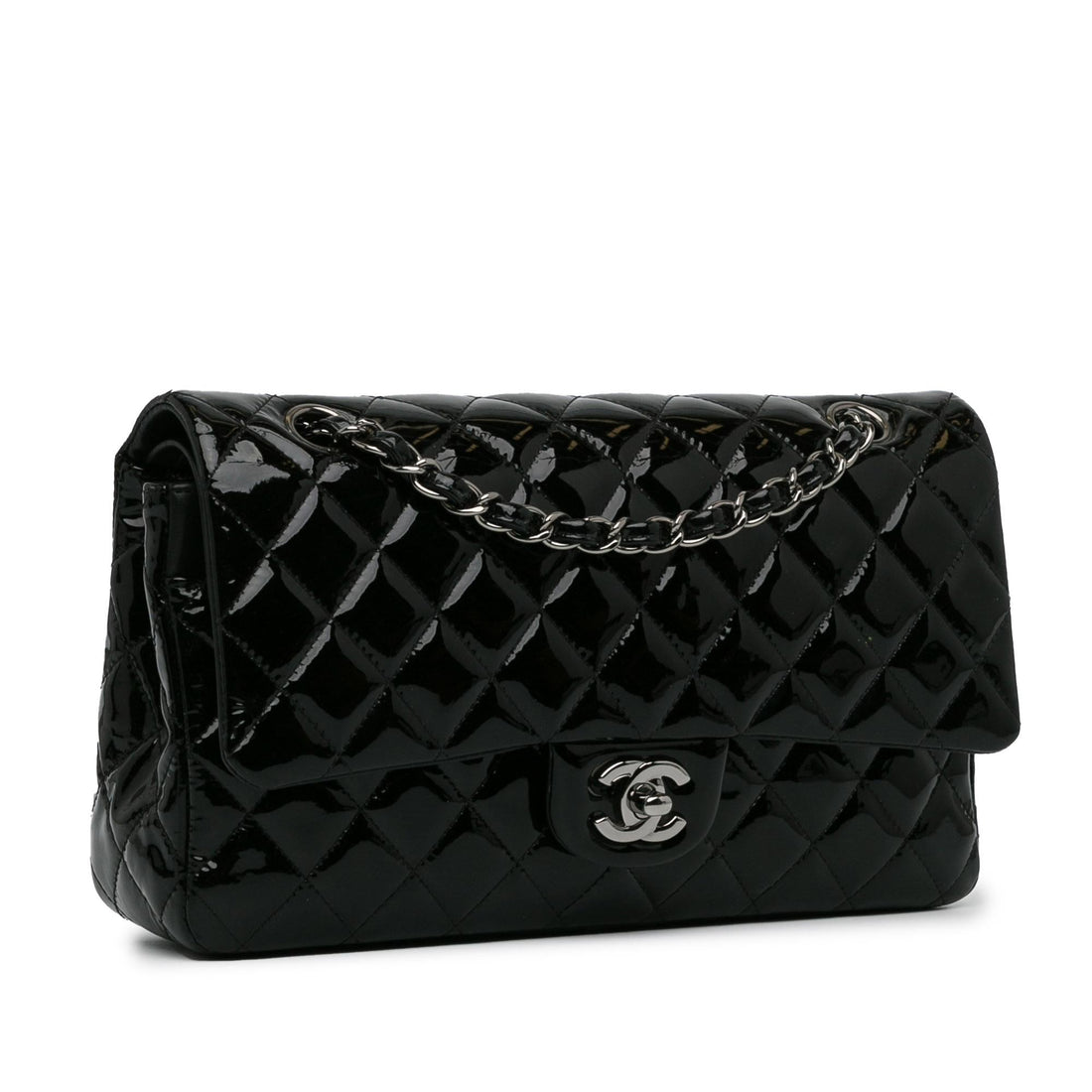 Pearl Street Bags Chanel Medium Classic Patent Double Flap (SHG-LOFzHY)
