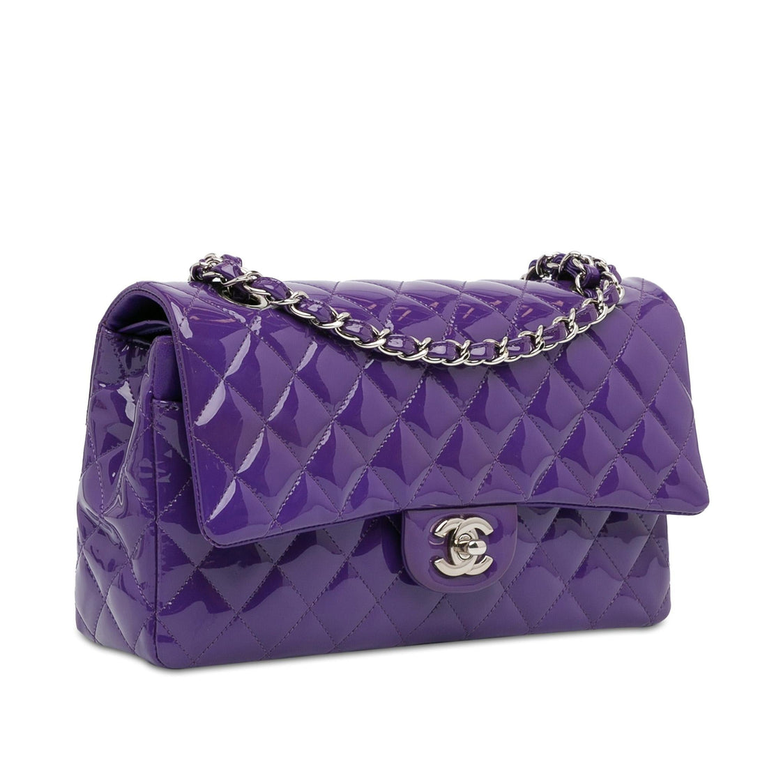 Pearl Street Bags Chanel Medium Classic Patent Double Flap (SHG-pGzzwl)