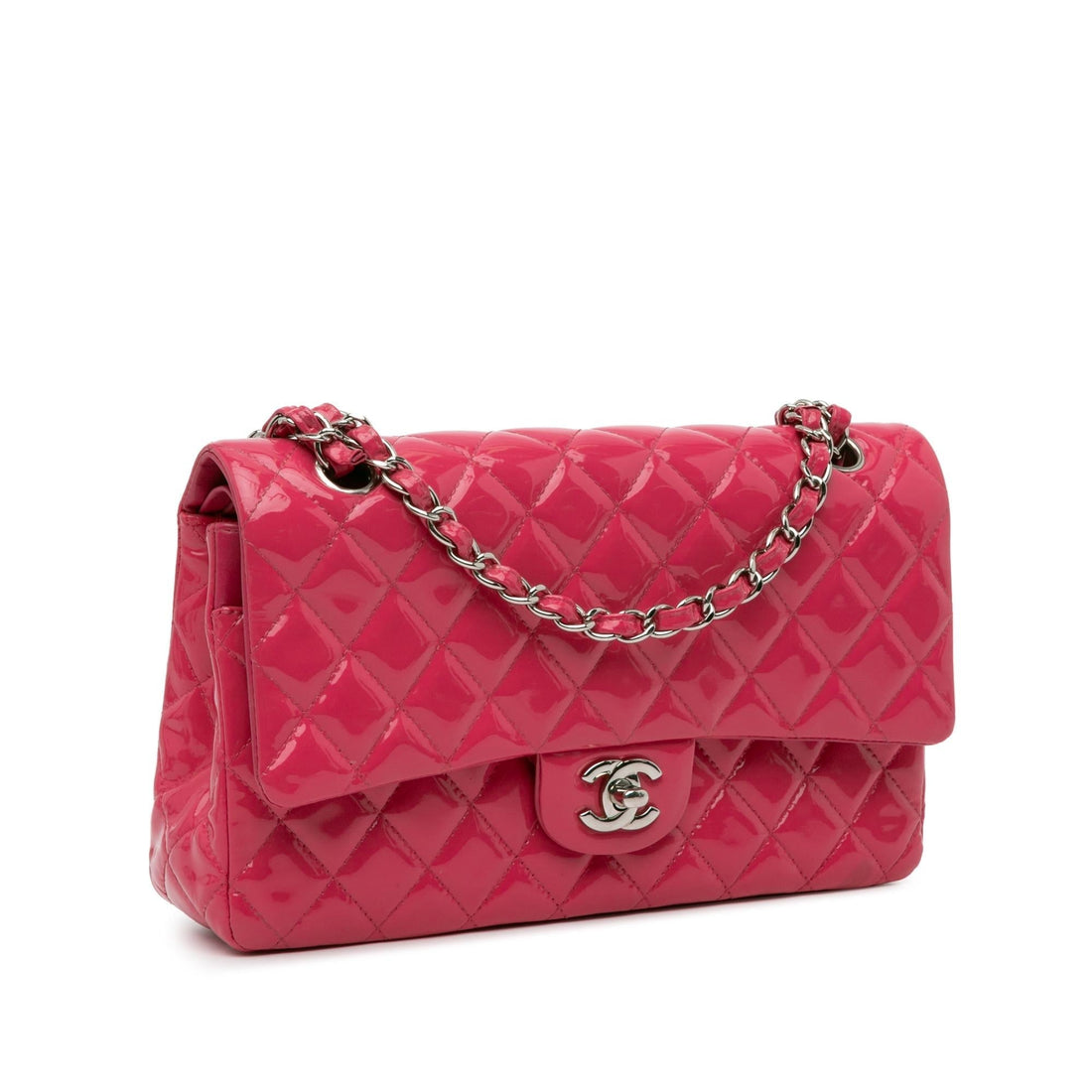 Pearl Street Bags Chanel Medium Classic Patent Double Flap (SHG-gwOeOo)