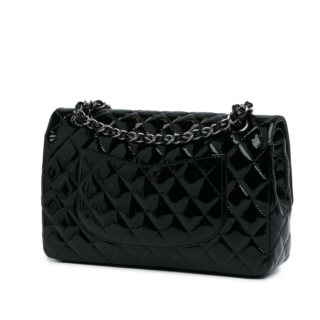 Top Quality Chanel Medium Classic Patent Double Flap (SHG-BrQGTp)