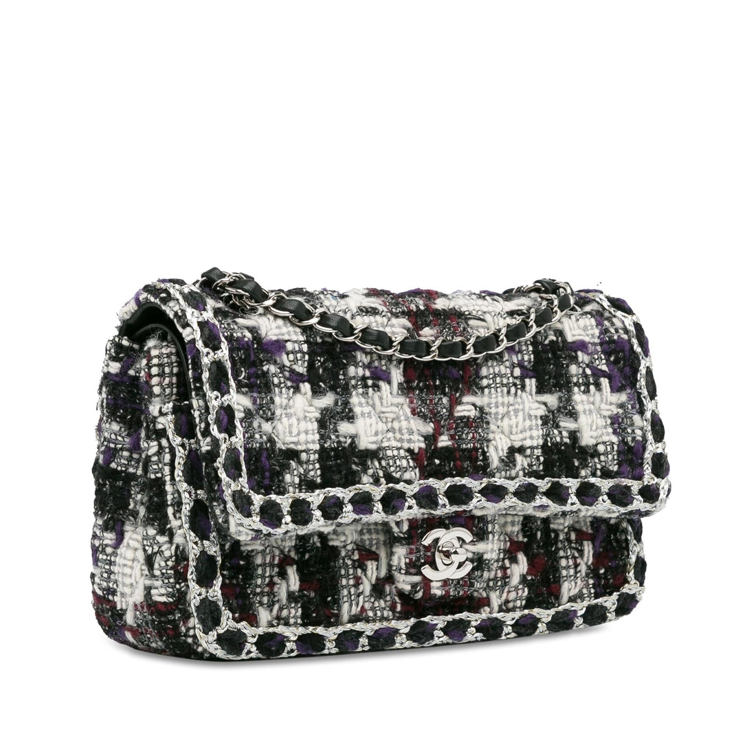 Pearl Street Bags Chanel Medium Classic Tweed Double Flap (SHG-J5aO5L)