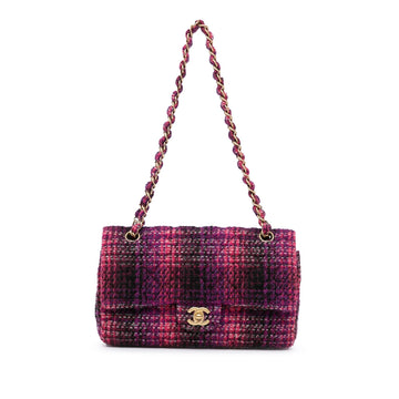 Top Quality Chanel Medium Classic Tweed Double Flap (SHG-COj9Tf)