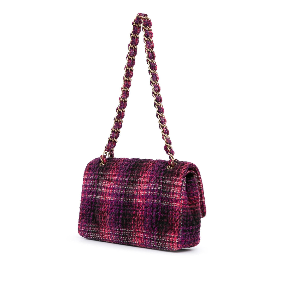 Chanel Medium Classic Tweed Double Flap (SHG-COj9Tf)