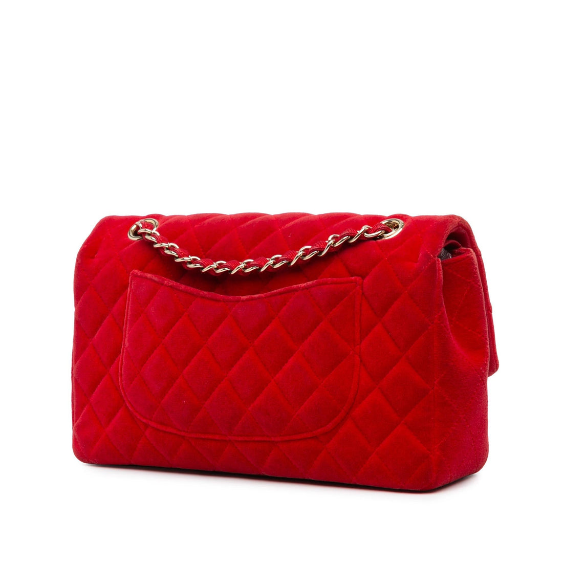 Chanel Medium Classic Velvet Double Flap (SHG-gnQvdl)