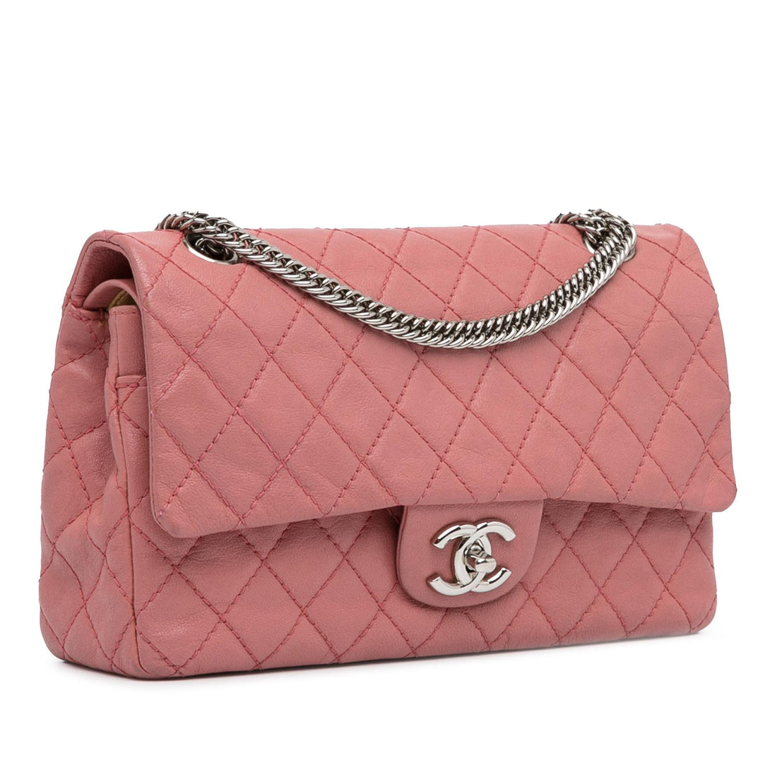 Pearl Street Bags Chanel Medium Classic Washed Lambskin Bijoux Chain Double Flap (SHG-lfETi1)