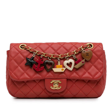 Pearl Street Bags Chanel Medium Cruise Charm Lambskin Single Flap (SHG-4mr84V)