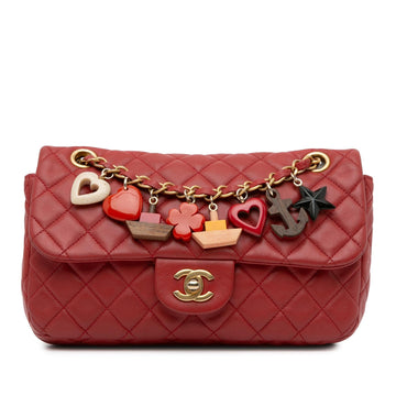 Top Quality Chanel Medium Cruise Charm Lambskin Single Flap (SHG-eTHxYT)