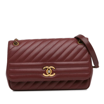 Pearl Street Bags Chanel Medium Diagonal Quilted Goatskin Flap (SHG-HH5O86)