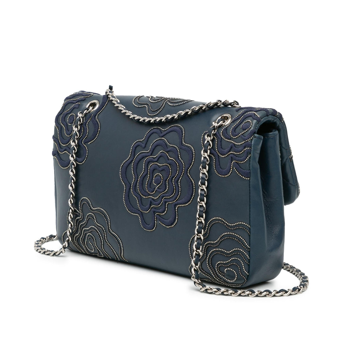 Top Quality Chanel Medium Embroidered Lambskin Camellia Follies Flap (SHG-TIIm4n)