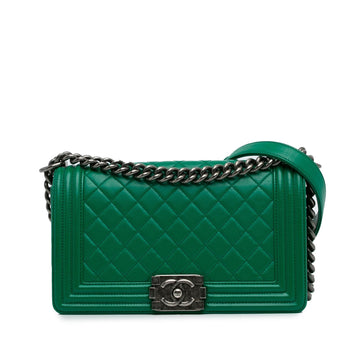 Pearl Street Bags Chanel Medium Lambskin Boy Flap Bag (SHG-AlXMkC)