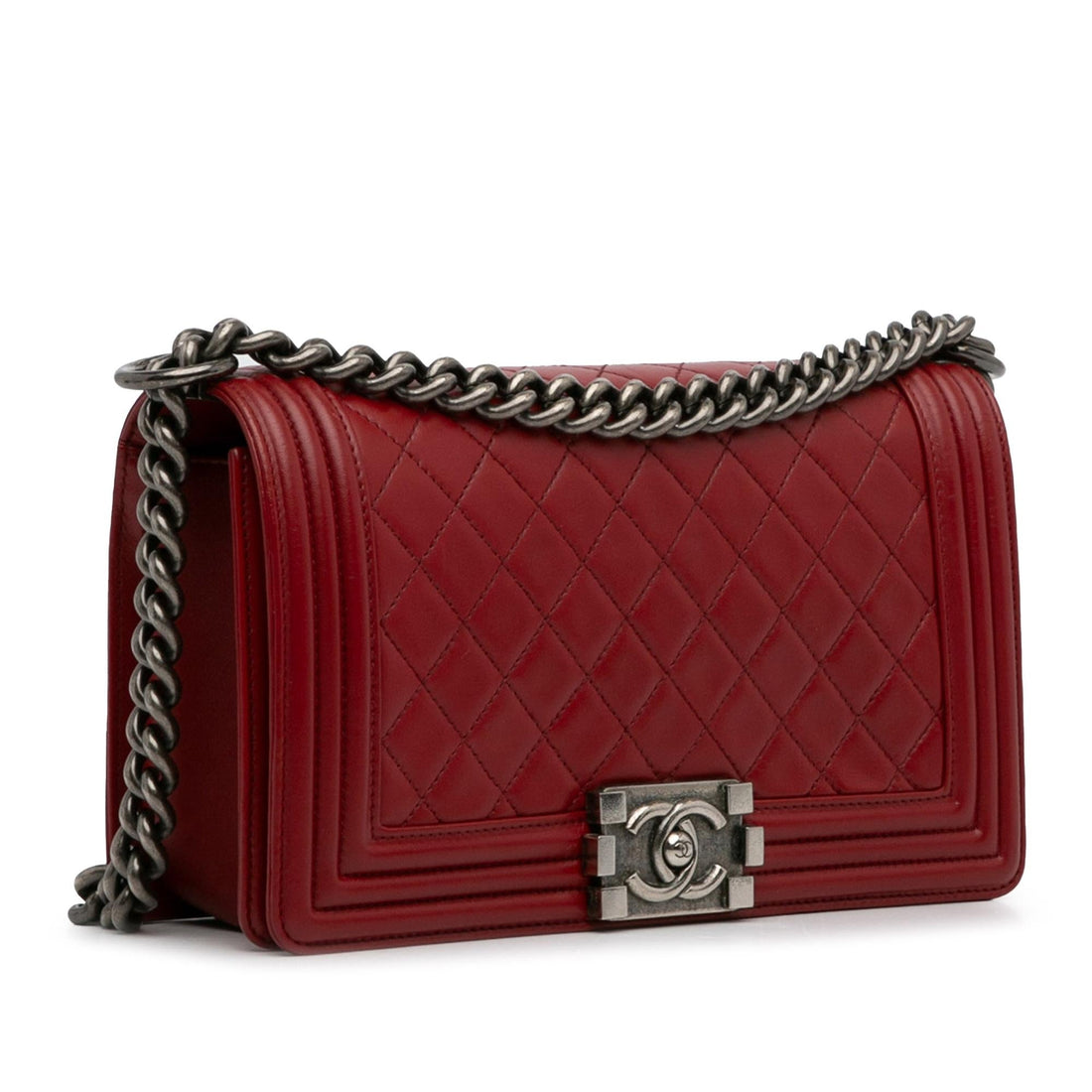 Pearl Street Bags Chanel Medium Lambskin Boy Flap Bag (SHG-2gxYBH)
