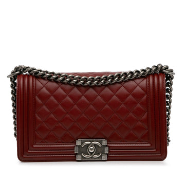 Pearl Street Bags Chanel Medium Lambskin Boy Flap (SHG-rwJIri)