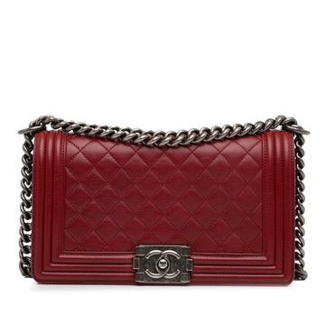 Pearl Street Bags Chanel Medium Lambskin Boy Flap (SHG-a7Taya)
