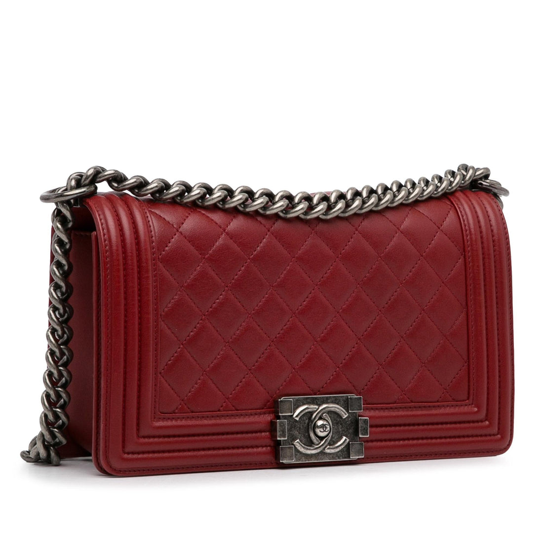 Pearl Street Bags Chanel Medium Lambskin Boy Flap (SHG-a7Taya)