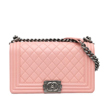 Chanel Medium Lambskin Boy Flap (SHG-Vca7fg)