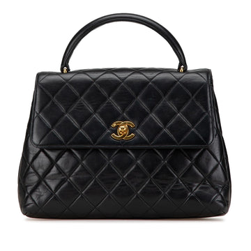 Chanel Medium Lambskin Kelly Top Handle Bag (SHG-5hh0BV)