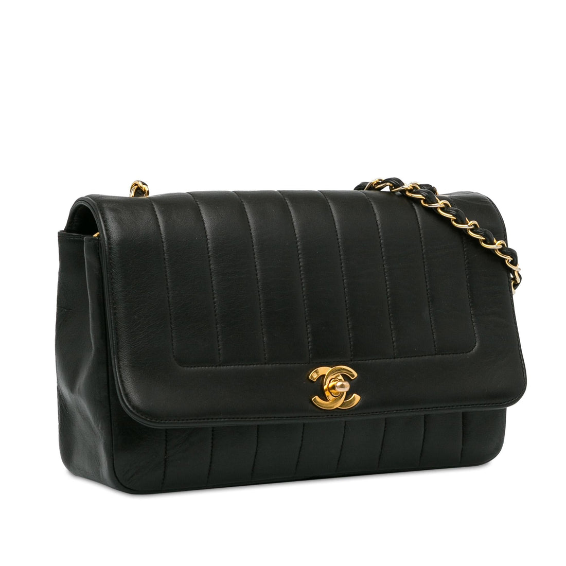Pearl Street Bags Chanel Medium Lambskin Vertical Border Flap (SHG-9mygPC)
